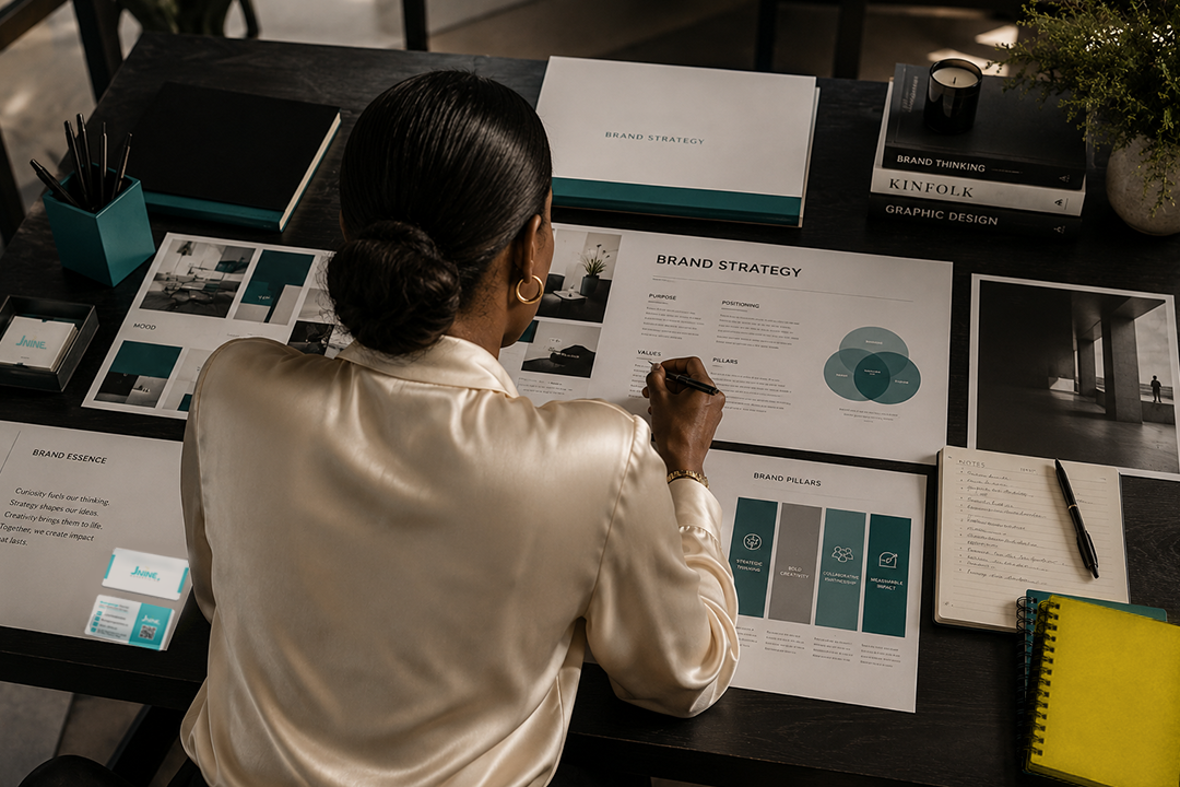 Strategist developing a brand platform