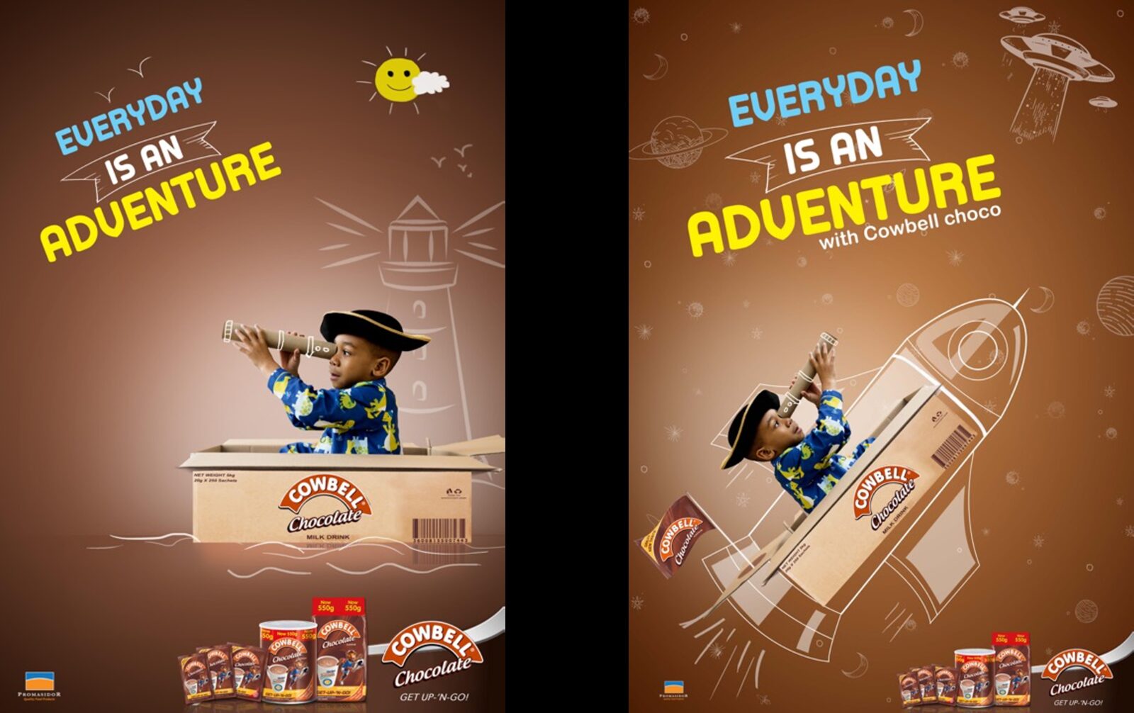 Cowbell Chocolate Everyday is an Adventure campaign