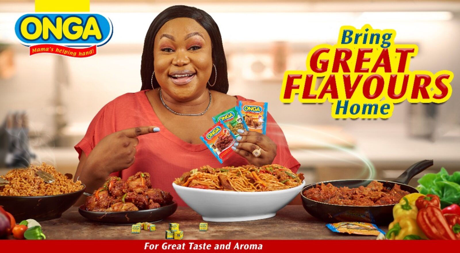 Onga Bring Great Flavours Home campaign artwork