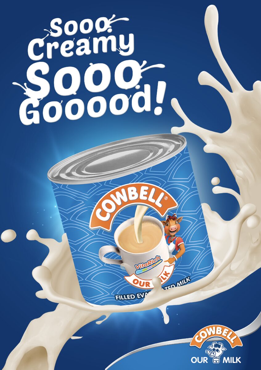 Cowbell milk campaign artwork